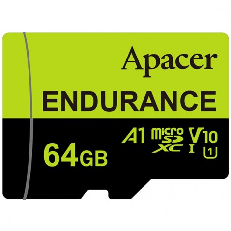 Apacer Endurance V30 A1, 64GB, micro SDXC, AP64GEDM1D05-R, UHS-I U3 (Class 10) Apacer Endurance V30 A1, 64GB, micro SDXC, AP64GEDM1D05-R, UHS-I U3 (Class 10)