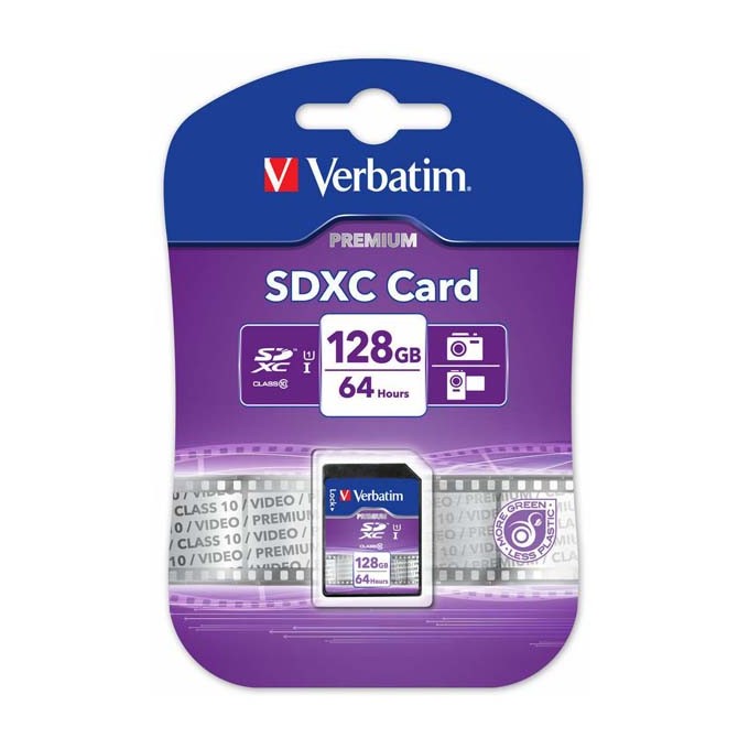 Verbatim Karta pamięci Secure Digital Card Premium U1, 128GB, SDXC, 44025, UHS-I U1 (Class 10)