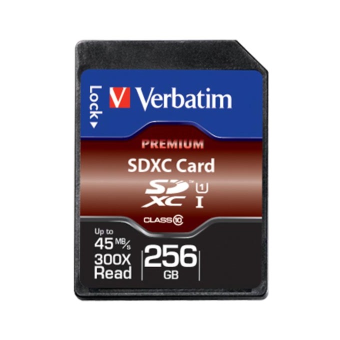 Verbatim Karta pamięci Secure Digital Card Premium U1, 256GB, SDXC, 44026, UHS-I U1 (Class 10)