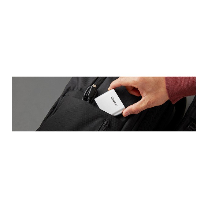 Kingston Czytnik kart pamięci USB (3.2), Workflow Dual-Slot microSDHC/SDXC UHS-II, zewnętrzny, srebrna