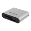 Kingston Czytnik kart pamięci USB (3.2), Workflow Dual-Slot SDHC/SDXC UHS-II Card Reader, zewnętrzny, srebrna