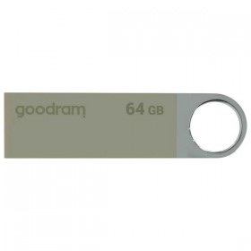 Goodram USB flash disk, USB 2.0, 64GB, UUN2, UUN2, silver, UUN2-0640S0R11