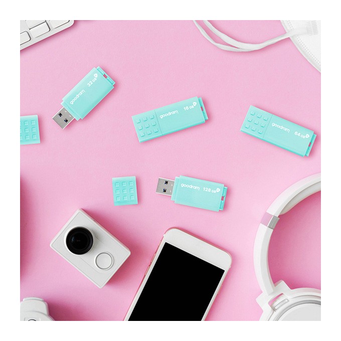 Goodram USB flash disk, USB 3.0, 128GB, UME3, UME3, niebieski, UME3-1280CRR11