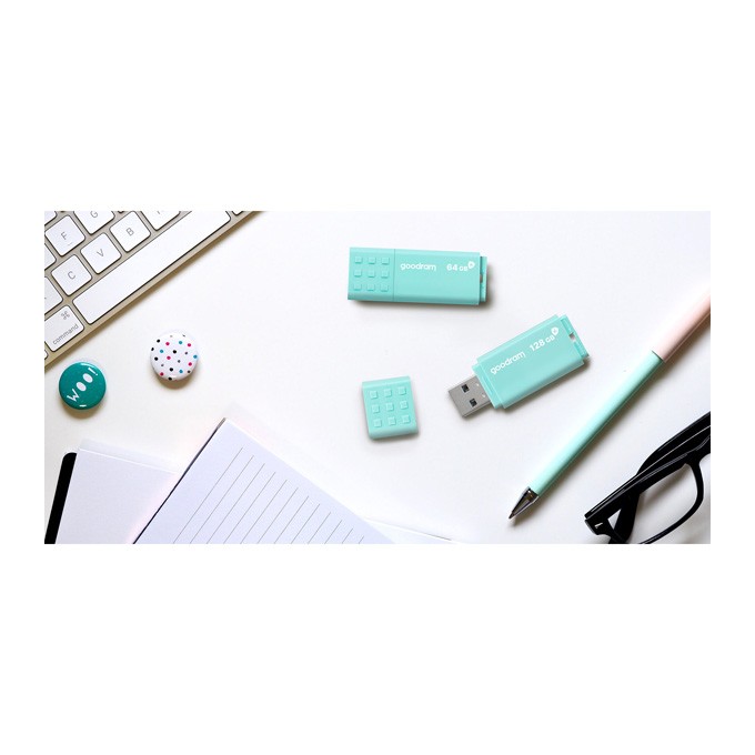 Goodram USB flash disk, USB 3.0, 128GB, UME3, UME3, niebieski, UME3-1280CRR11