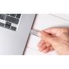 Kioxia USB flash disk, USB 3.0, 128GB, Biwako U366, Biwako U366, srebrny, LU366S128GG4