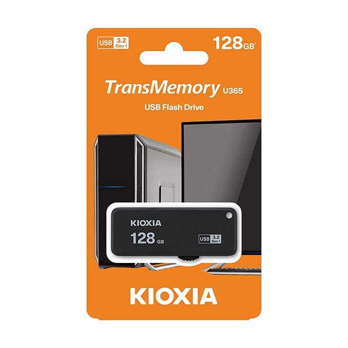 Kioxia USB flash disk, USB 3.0, 128GB, Yamabiko U365, Yamabiko U365, czarny, LU365K128GG4