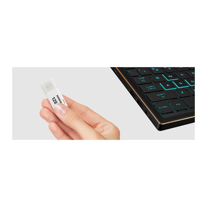 Kioxia USB flash disk, USB 3.0, 128GB, Hayabusa U301, Hayabusa U301, biały, LU301W128GG4