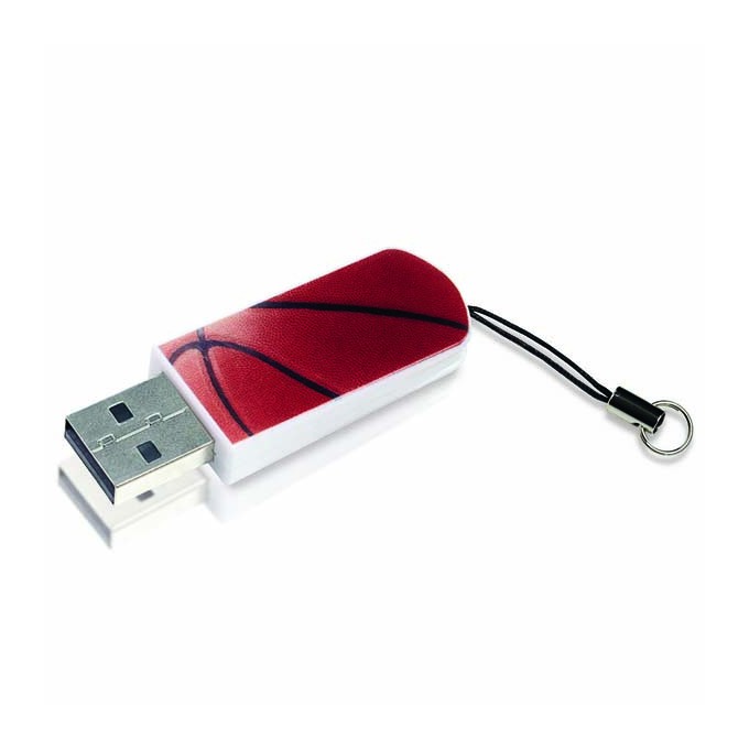 Verbatim USB Mini Sports Edition, USB 2.0, 16GB, Sports Edition-basketbal, pomarańczowa, 98679, do archiwizacji danych
