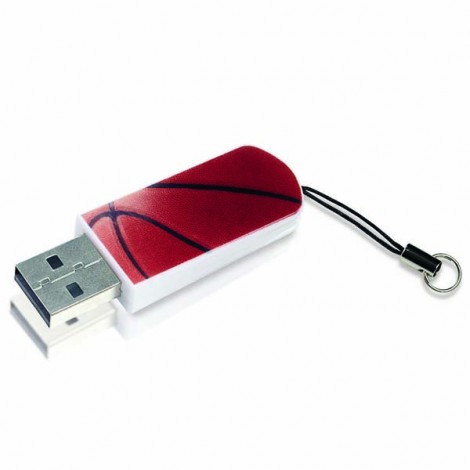 Verbatim USB Mini Sports Edition, USB 2.0, 16GB, Sports Edition-basketbal, pomarańczowa, 98679, do archiwizacji danych