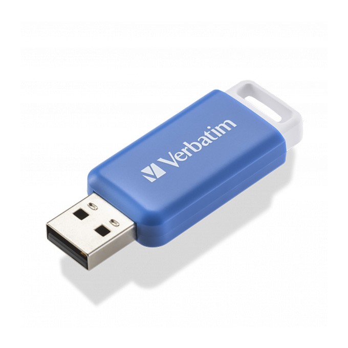 Verbatim USB flash disk, USB 2.0, 64GB, DataBar, niebieski, 49455, do archiwizacji danych