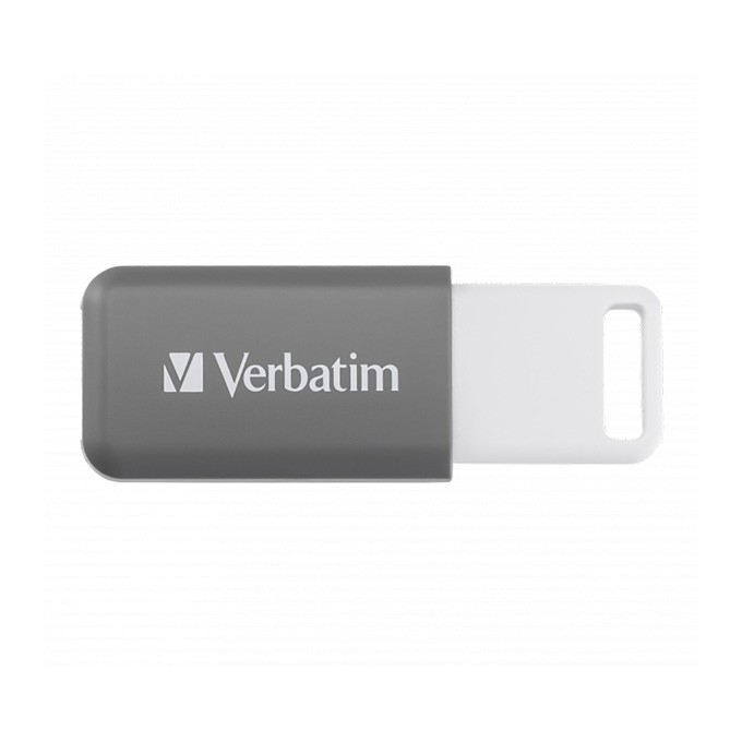 Verbatim USB flash disk, USB 2.0, 128GB, DataBar, szary, 49456, do archiwizacji danych