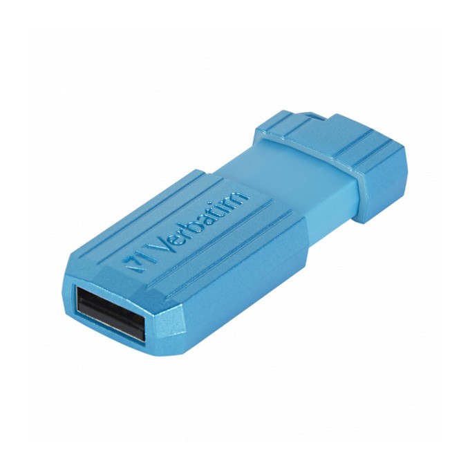 Verbatim USB flash disk, USB 2.0, 128GB, Store,N,Go PinStripe, niebieski, 49461, do archiwizacji danych