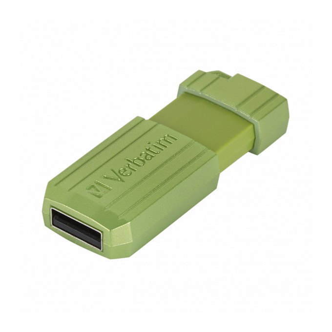 Verbatim USB flash disk, USB 2.0, 128GB, Store,N,Go PinStripe, zielony, 49462, do archiwizacji danych