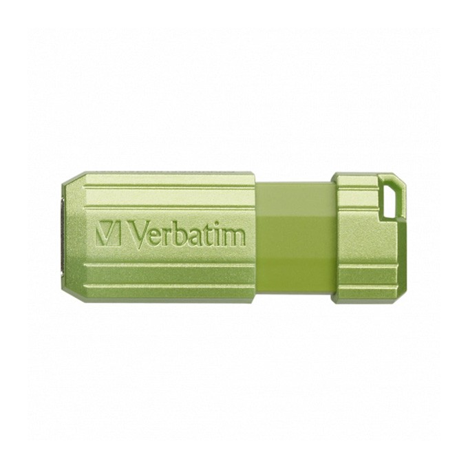 Verbatim USB flash disk, USB 2.0, 128GB, Store,N,Go PinStripe, zielony, 49462, do archiwizacji danych