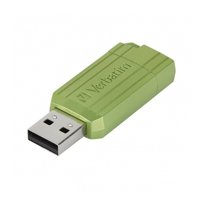 Verbatim USB flash disk, USB 2.0, 64GB, Store,N,Go PinStripe, zielony, 49964, do archiwizacji danych