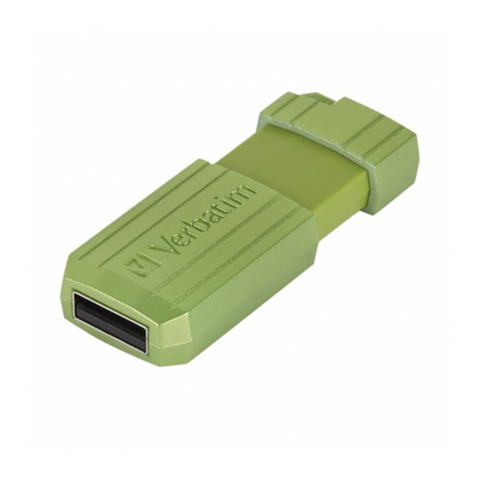 Verbatim USB flash disk, USB 2.0, 64GB, Store,N,Go PinStripe, zielony, 49964, do archiwizacji danych