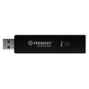 Kingston USB flash disk, USB 3.0, 8GB, IronKey D300S, czarny, IKD300S/8GB, USB A, szyfrowanie XTS-AES 256-bit