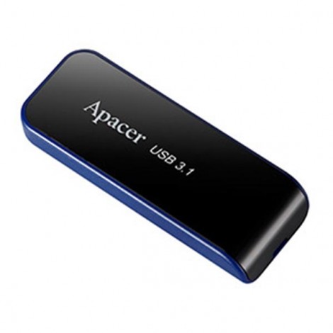 Apacer USB flash disk, USB 3.0, 32GB, AH356, czarny, AP32GAH356B-1, USB A, z wysuwanym złączem
