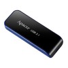 Apacer USB flash disk, USB 3.0, 32GB, AH356, czarny, AP32GAH356B-1, USB A, z wysuwanym złączem
