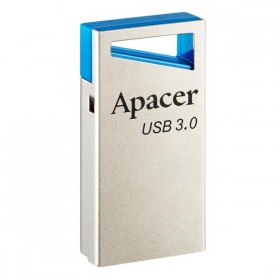 Apacer USB flash disk, USB USB 3.0 (3.2 Gen 1), 32GB, AH155, srebrny, AP32GAH155U-1, USB A, z oczkiem na brelok