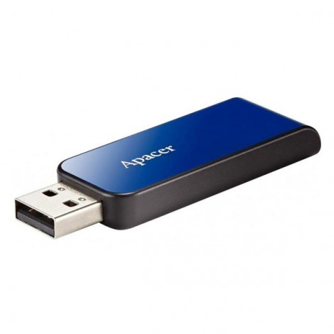 Apacer USB flash disk, USB 2.0, 32GB, AH334, niebieski, AP32GAH334U-1, USB A, z wysuwanym złączem Apacer USB flash disk, USB 2.0, 32GB, AH334, niebieski, AP32GAH334U-1, USB A, z wysuwanym złączem
