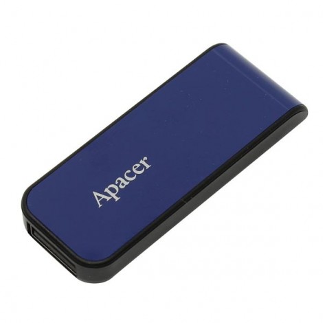 Apacer USB flash disk, USB 2.0, 32GB, AH334, niebieski, AP32GAH334U-1, USB A, z wysuwanym złączem Apacer USB flash disk, USB 2.0, 32GB, AH334, niebieski, AP32GAH334U-1, USB A, z wysuwanym złączem