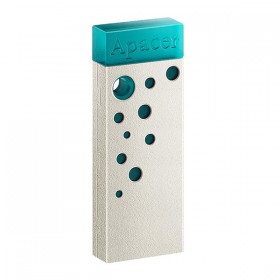 Apacer USB flash disk, USB USB 2.0, 32GB, AH11J, Turquoise green, AP32GAH11JG-1, USB A, pyłoszczelna, wodoodporna
