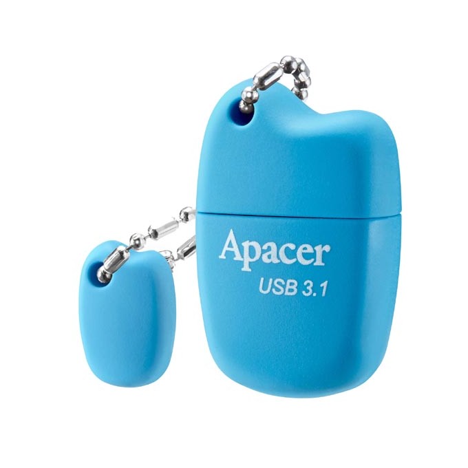 Apacer USB flash disk, USB 3.0, 64GB, AH159, niebieski, AP64GAH159U-1, USB A, z osłoną