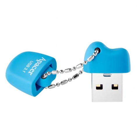 Apacer USB flash disk, USB 3.0, 64GB, AH159, niebieski, AP64GAH159U-1, USB A, z osłoną