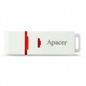Apacer USB flash disk, USB 2.0, 64GB, AH223, biały, AP64GAH223W-1, USB A, z osłoną