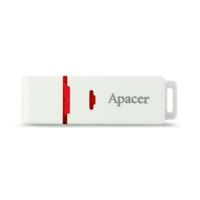 Apacer USB flash disk, USB 2.0, 64GB, AH223, biały, AP64GAH223W-1, USB A, z osłoną