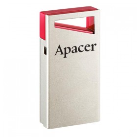 Apacer USB flash disk, USB 2.0, 64GB, AH112, srebrny, AP64GAH112R-1, USB A, z oczkiem na brelok