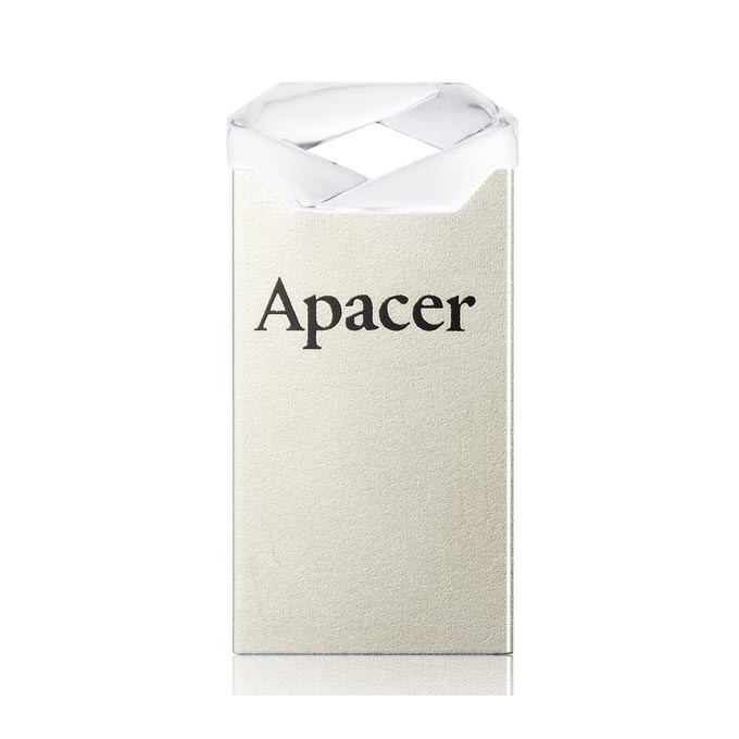 Apacer USB flash disk, USB 2.0, 64GB, AH111, srebrny, AP64GAH111CR-1, USB A, z oczkiem na brelok