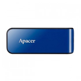 Apacer USB flash disk, USB 2.0, 64GB, AH334, niebieski, AP64GAH334U-1, USB A, z wysuwanym złączem
