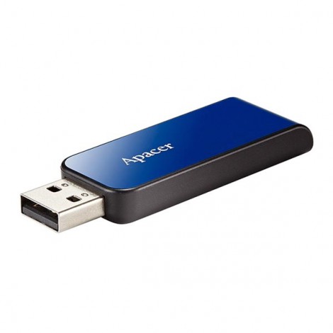 Apacer USB flash disk, USB 2.0, 64GB, AH334, niebieski, AP64GAH334U-1, USB A, z wysuwanym złączem Apacer USB flash disk, USB 2.0, 64GB, AH334, niebieski, AP64GAH334U-1, USB A, z wysuwanym złączem