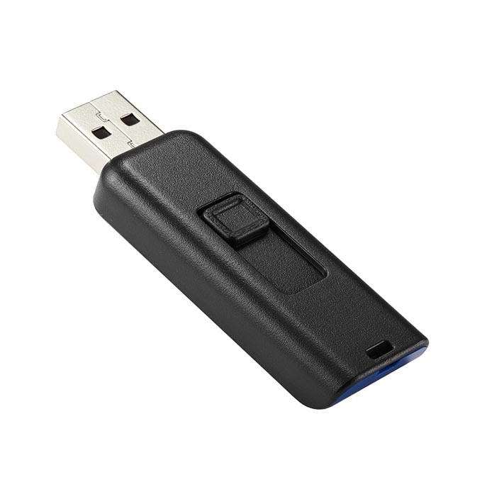 Apacer USB flash disk, USB 2.0, 64GB, AH334, niebieski, AP64GAH334U-1, USB A, z wysuwanym złączem