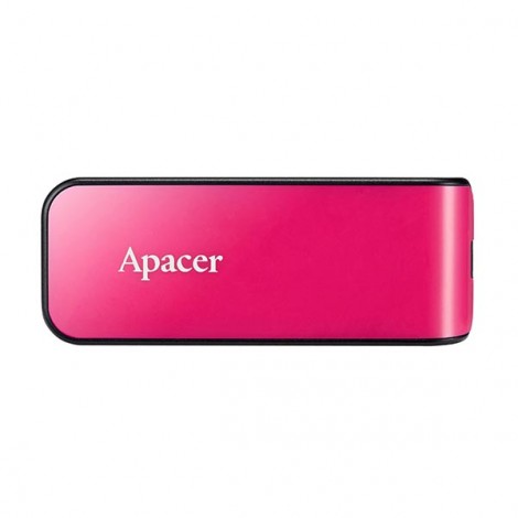 Apacer USB flash disk, USB 2.0, 64GB, AH334, różowy, AP64GAH334P-1, USB A, z wysuwanym złączem Apacer USB flash disk, USB 2.0, 64GB, AH334, różowy, AP64GAH334P-1, USB A, z wysuwanym złączem