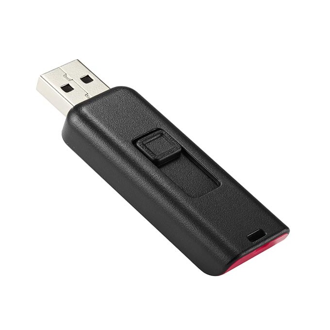 Apacer USB flash disk, USB 2.0, 64GB, AH334, różowy, AP64GAH334P-1, USB A, z wysuwanym złączem