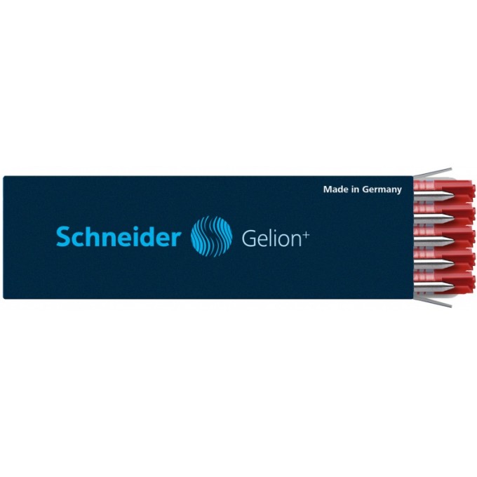 Wkład Gelion+ do długopisu SCHNEIDER, format G2, czerwony