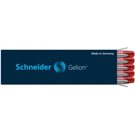 Wkład Gelion+ do długopisu SCHNEIDER, format G2, czerwony