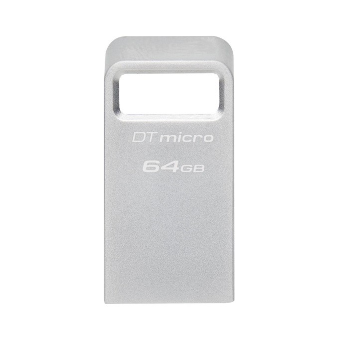 Kingston USB flash disk, USB 3.0, 64GB, DataTraveler Micro G2, srebrny, DTMC3G2/64GB, USB A