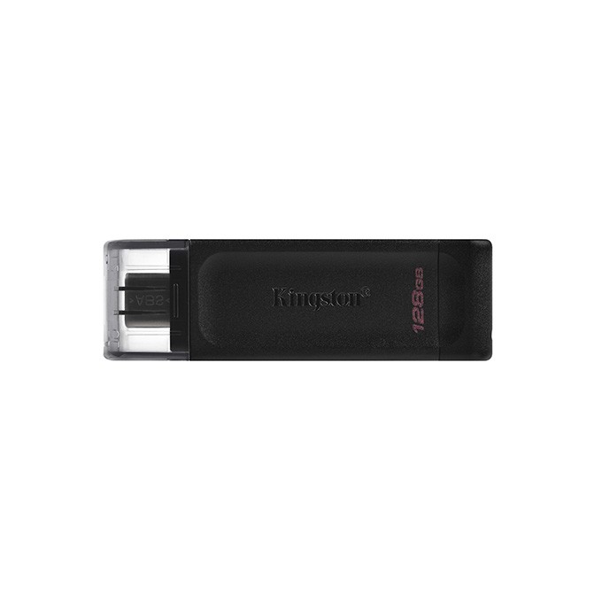 Kingston USB flash disk, USB 3.0, 128GB, DataTraveler 70, czarny, DT70/128GB, USB C