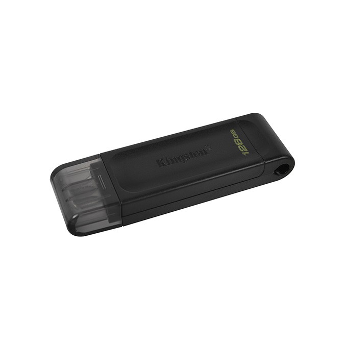 Kingston USB flash disk, USB 3.0, 128GB, DataTraveler 70, czarny, DT70/128GB, USB C