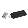 Kingston USB flash disk, USB 3.0, 128GB, DataTraveler 70, czarny, DT70/128GB, USB C