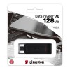 Kingston USB flash disk, USB 3.0, 128GB, DataTraveler 70, czarny, DT70/128GB, USB C