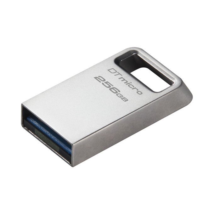 Kingston USB flash disk, USB 3.0, 256GB, DataTraveler Micro G2, srebrny, DTMC3G2/256GB, USB A