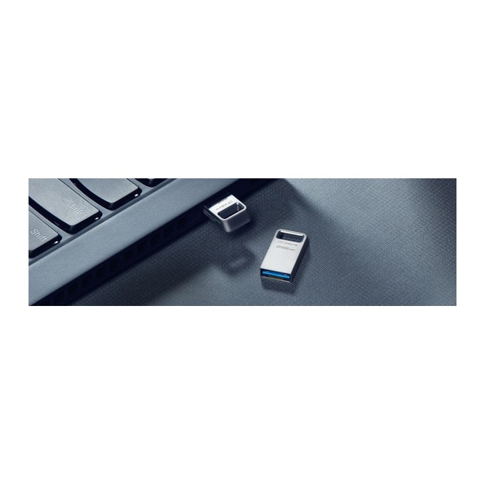 Kingston USB flash disk, USB 3.0, 256GB, DataTraveler Micro G2, srebrny, DTMC3G2/256GB, USB A