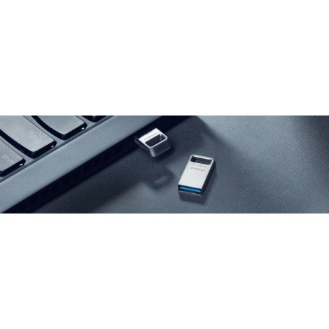 Kingston USB flash disk, USB 3.0, 256GB, DataTraveler Micro G2, srebrny, DTMC3G2/256GB, USB A