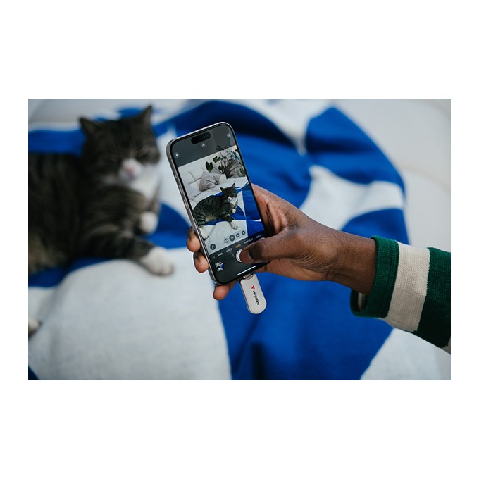 Verbatim USB flash disk, USB C, 64GB, Plectra, biały, 30228, USB C