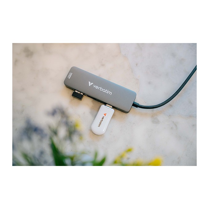 Verbatim USB flash disk, USB C, 64GB, Plectra, biały, 30228, USB C